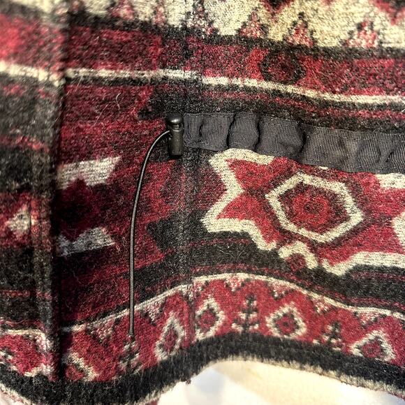 Bear Ridge Outfitters Wool Blend Fleece Full Zip Jacket Womens M Aztec Western - Picture 9 of 9